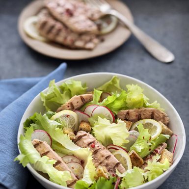 Mackerel Salad Grilled Radishes Cost 410x900 (03) | Delicius