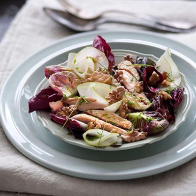 Insalatina di Sgombri Radicchi Mela e Uvetta Ricette Delicius | Delicius