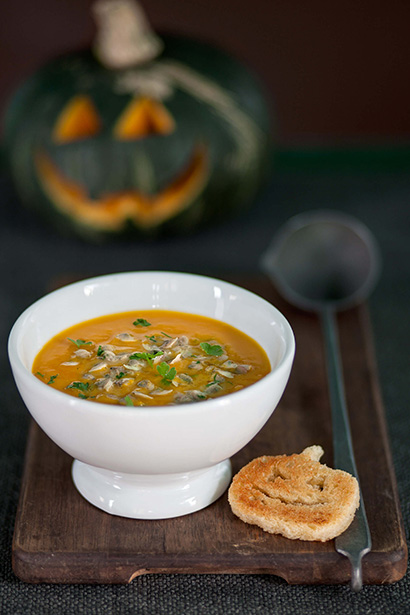 Pumpkin Soup with Clams