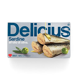 Sardine all'olio di Oliva 120g | Delicius