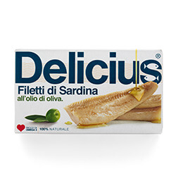 Filetti di Sardina all'olio di Oliva 120g | Delicius