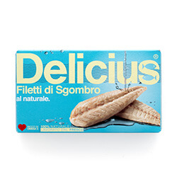Filetti di Sgombro al Naturale 125g | Delicius
