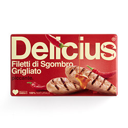 Filetti di Sgombro Grigliato all'olio di Oliva con Peperoncino 85g | Delicius