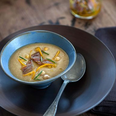 Chickpea Soup Anchovies 410x615 (02) | Delicius