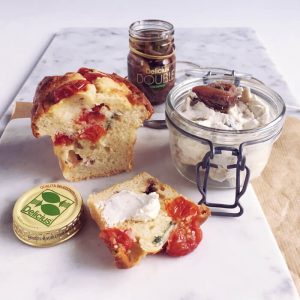 rillette e cake acciughe Double con capperi