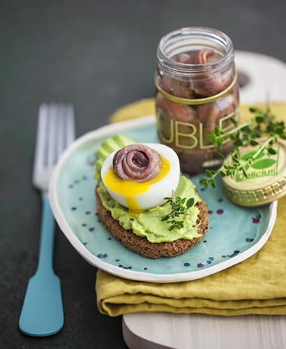 Mini Egg Benedict con Double all’olio