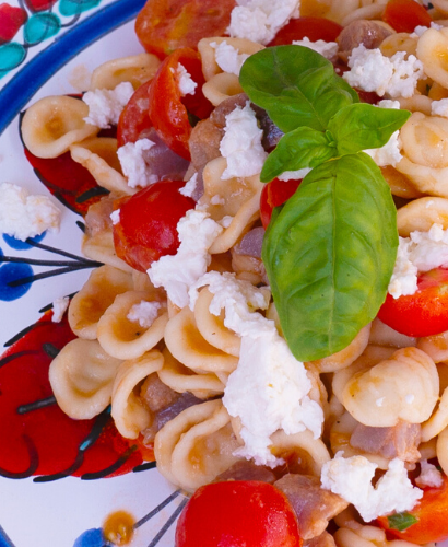 Cold Pasta with Tomato and Delicius Anchovies “Insalate”