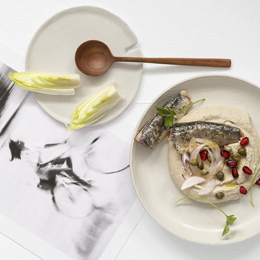 Hummus di cannellini con Sardine